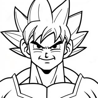 Goku Super Saiyajin Para Colorir 5899-2298