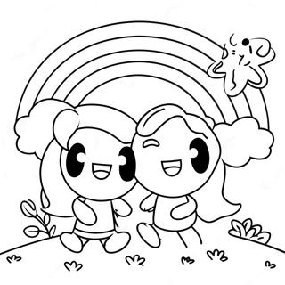 Pagina Para Colorir Dos Amigos Arco Iris Felizes 59009-12913
