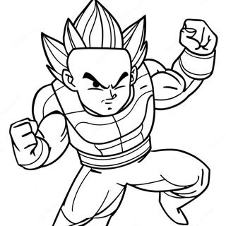 Vegeta Em Pose De Batalha Para Colorir 5900-1102