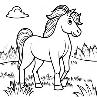 Paginas Para Colorir Do Potro Forte No Prado 59299-13002