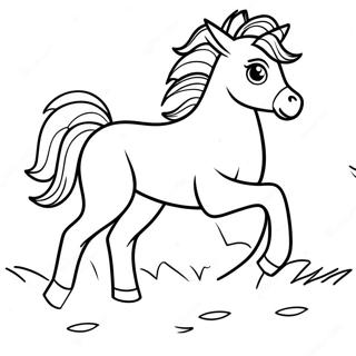 Paginas Para Colorir Do Potro Brincalhao Saltando 59300-13006