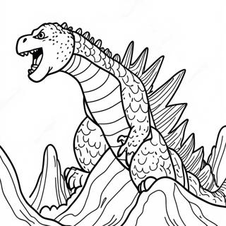 Pagina Para Colorir Do Godzilla Rugindo 5991-1332