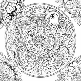 Pagina De Colorir Mandala De Animais Intricada 60496-13253