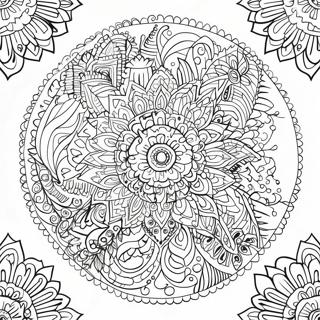 Pagina De Colorir Mandala De Animais Intricada 60496-13254