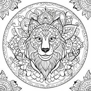 Pagina De Colorir Mandala De Animais Detalhada 60498 13263