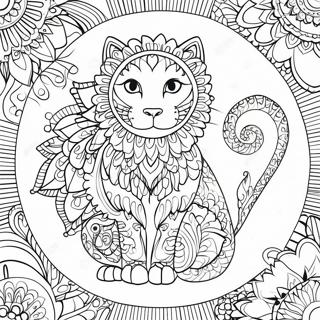 Pagina De Colorir Mandala De Animais Fantasticos 60499 13265