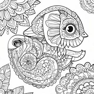 Pagina De Colorir Mandala De Animais Fantasticos 60499 13266