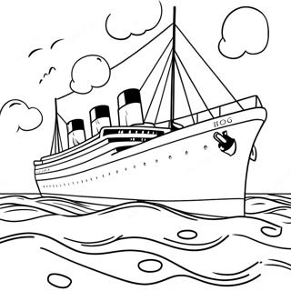 Titanic Páginas Para Colorir