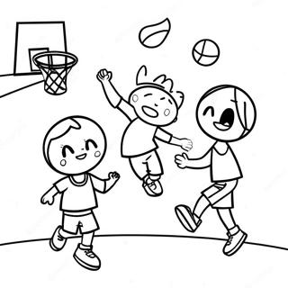 Basquete Páginas Para Colorir