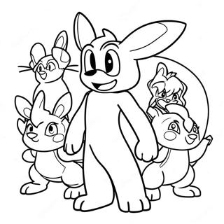 Lucario E Amigos Pagina Para Colorir 62792 13880