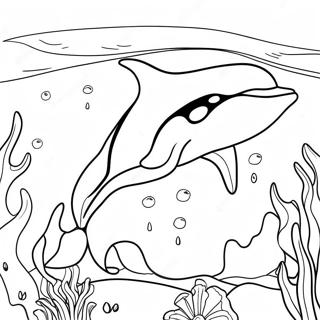 Pagina Para Colorir Da Orca Brincalhona Nadando 63069-13931