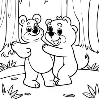 Masha E O Urso Páginas Para Colorir