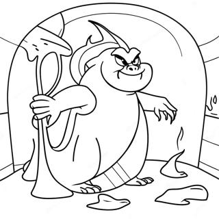 O Covil Malefico Da Ursula Pagina Para Colorir 63248-14021