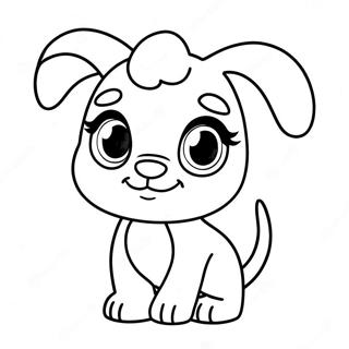 Fofo Cachorrinho Do Littlest Pet Shop Pagina Para Colorir 63889-14166