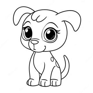 Fofo Cachorrinho Do Littlest Pet Shop Pagina Para Colorir 63889-14167