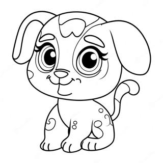 Fofo Cachorrinho Do Littlest Pet Shop Pagina Para Colorir 63889-14168