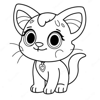 Adoravel Gatinho Do Littlest Pet Shop Pagina Para Colorir 63890-14169