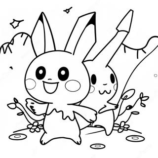 Pagina Para Colorir Do Mimikyu Brincando Com Amigos 64062 14215