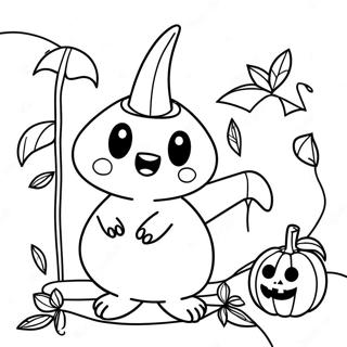 Pagina Para Colorir Do Mimikyu Com Uma Abobora De Halloween 64064 14223