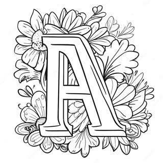 Pagina Para Colorir Da Letra A Bonita 64147 14241