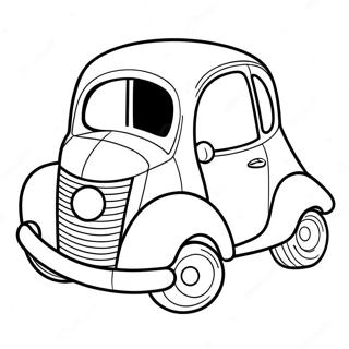 Pagina Para Colorir Carro De Desenho Animado Colorido 64354-12965