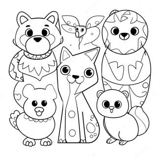 Pagina Para Colorir De Animais Geometricos Divertidos 65076 13418