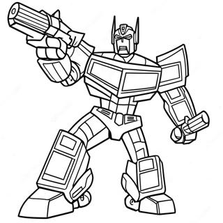 Pagina Para Colorir Do Optimus Prime Em Acao 65265-14270