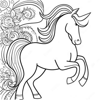 Pagina Para Colorir Do Elegante Cavalo Adulto 65634-14361