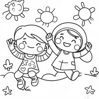 Pagina Para Colorir De Criancas Brincando 66358-14517