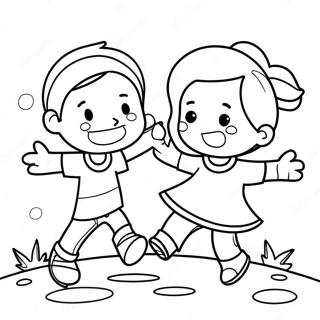 Pagina Para Colorir De Criancas Brincando 66358 14519