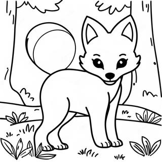 Paginas Para Colorir Do Brincalhao Raposo Na Floresta 6740-882