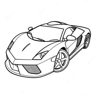 Supercarro Carro Esportivo Páginas Para Colorir