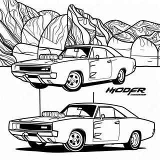 Dodge Charger Páginas Para Colorir