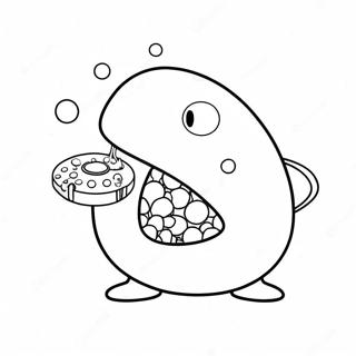Pagina Para Colorir Do Pacman Colorido Comendo Pontos 70595-15449