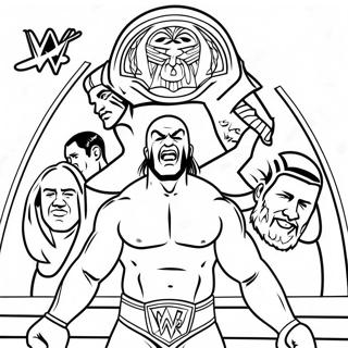 Pagina Para Colorir Da Luta Pelo Campeonato Da Wwe 70855-15510