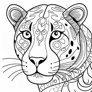 Leopardo Páginas Para Colorir