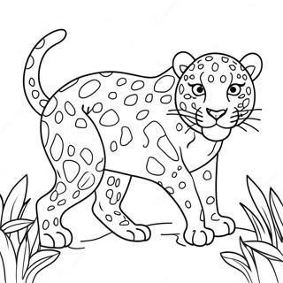 Pagina Para Colorir O Leopardo Brincalhao 71669 15691