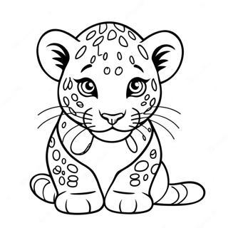 Pagina Para Colorir O Filhote De Leopardo 71672-15702