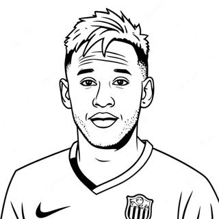 Neymar Páginas Para Colorir