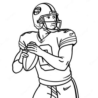 Pagina Para Colorir Do Jogador Dos 49ers Em Acao 71907-15774