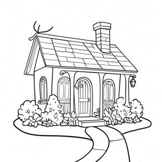 Pagina Para Colorir Charmosa Cabana Vintage 71933-15799