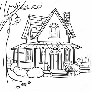 Pagina Para Colorir Charmosa Cabana Vintage 71933-15800