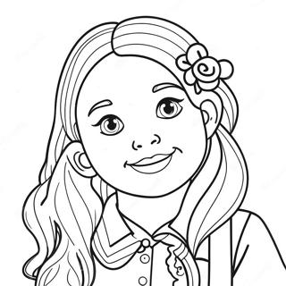 Pagina Para Colorir De Menina Bonita E Fofa 72082-15907