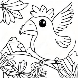 Pagina Para Colorir De Passaros Coloridos Do Rio 72186-15991