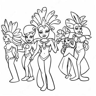 Pagina Para Colorir Do Desfile De Carnaval Do Rio 72187-15996