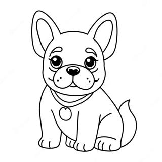 Filhote De Bulldog Frances Fofo Para Colorir 72337-16111