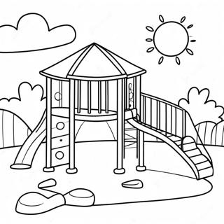 Parque Infantil Páginas Para Colorir