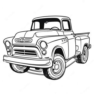Pagina Para Colorir De Caminhao Chevy Vintage 72492 16235