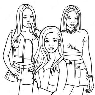 Blackpink Páginas Para Colorir