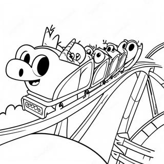 Pagina Para Colorir Do Phineas E Ferb Construindo Uma Montanha Russa 72699 16393